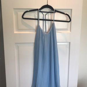 Blue chiffon dress